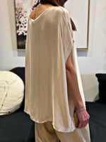 Charger l&#39;image dans la galerie, Top satiné SERENITE Beige clair
