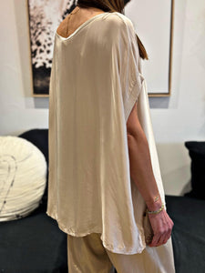 Top satiné SERENITE Beige clair