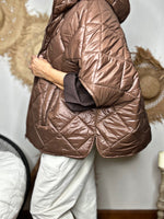 Charger l&#39;image dans la galerie, Blouson Poncho PAULUS Choco
