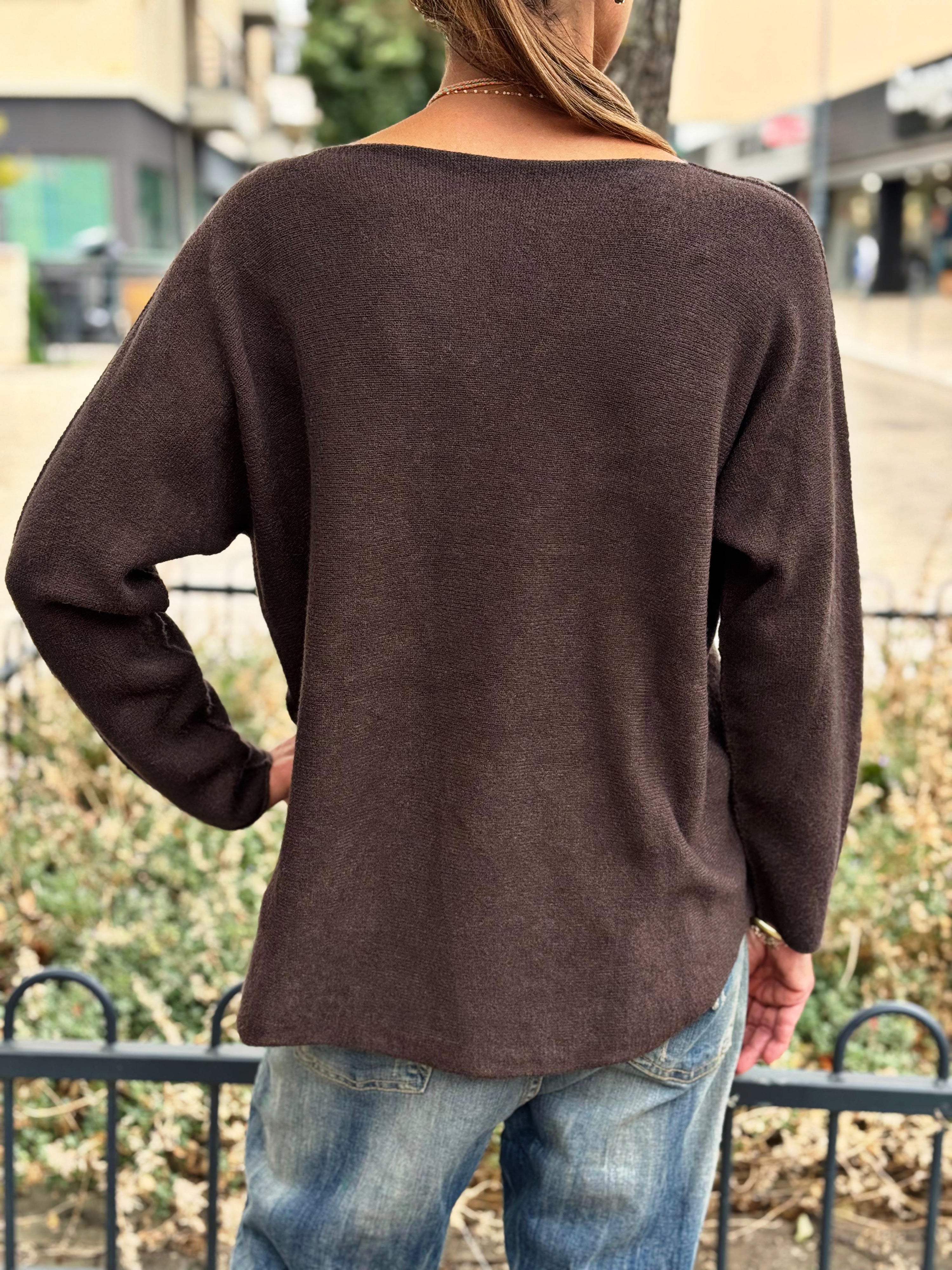 Pull doux TAO Chocolat