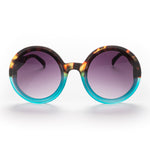 Charger l'image dans la galerie, Lunettes de soleil MONICA havana bleu - OKKIA
