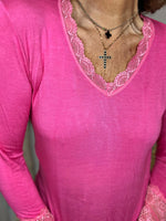 Charger l'image dans la galerie, Tee shirt AURA Fuchsia
