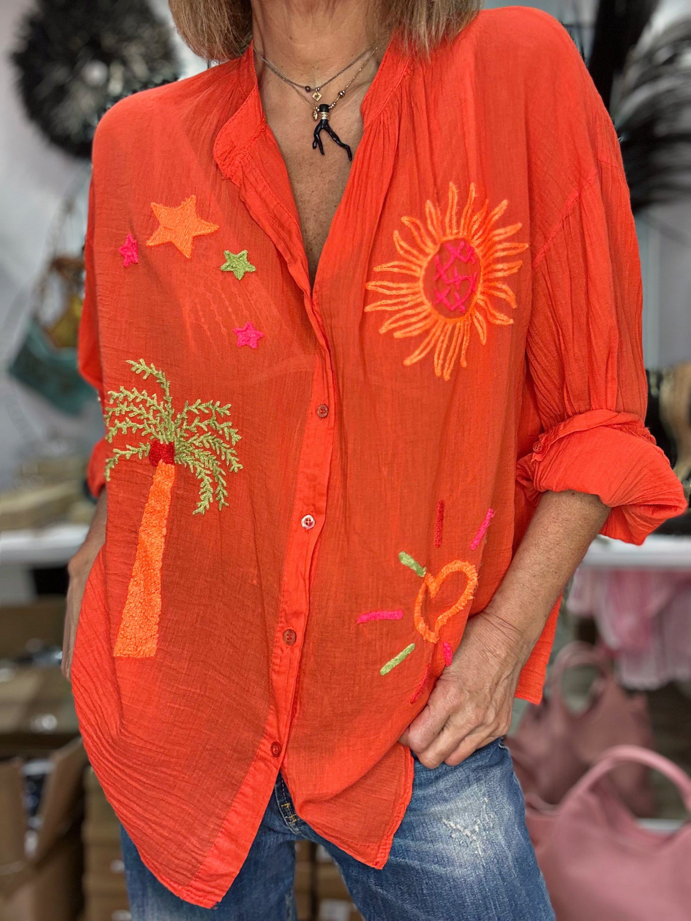 Chemise FABIOLA Orange