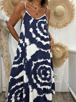 Charger l'image dans la galerie, Robe tie &amp; dye DUNE Marine
