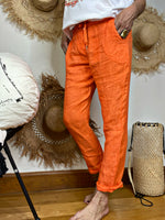 Charger l&#39;image dans la galerie, Pantalon lin DANY Orange
