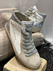 Baskets hautes MIA Blanc Argenté