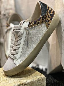 Baskets TALY Blanc Leopard