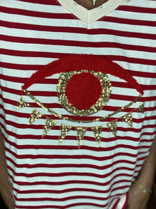 Tee Shirt OLHO Rouge