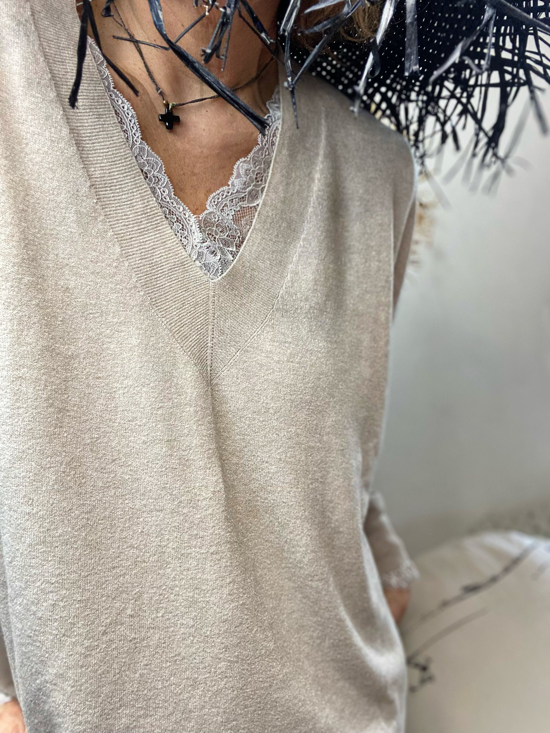 Pull tout doux SACHA Beige