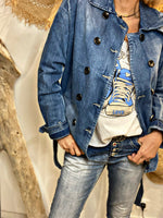 Charger l&#39;image dans la galerie, Veste Jeans DIANE Bleu
