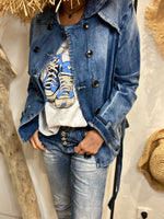Charger l&#39;image dans la galerie, Veste Jeans DIANE Bleu
