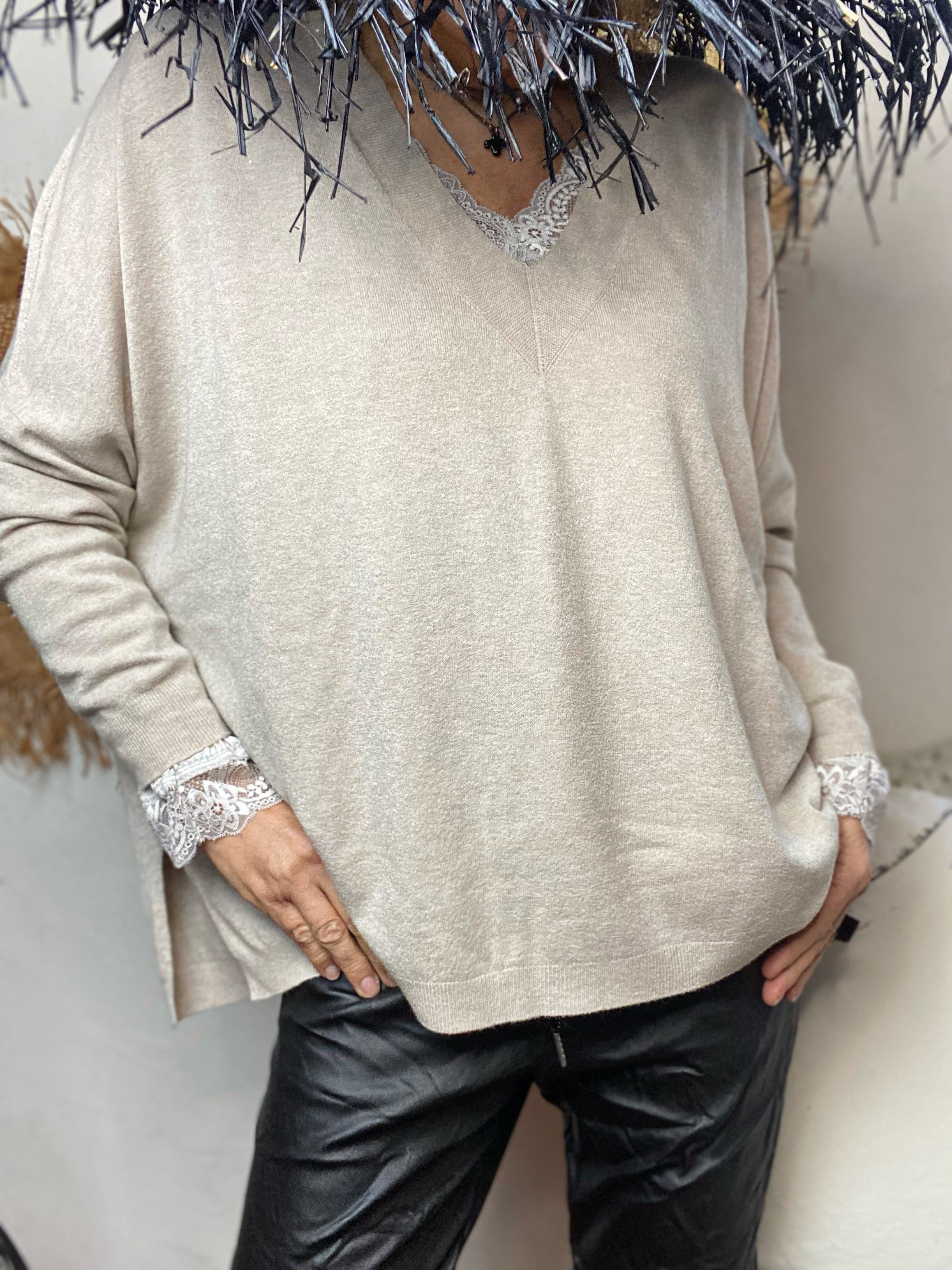 Pull tout doux SACHA Beige