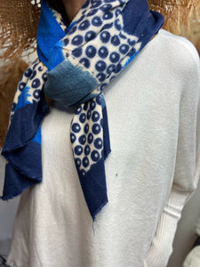 Echarpe BULLE Bleu