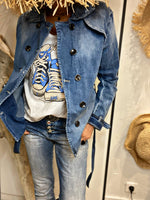 Charger l&#39;image dans la galerie, Veste Jeans DIANE Bleu
